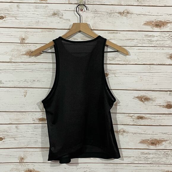 Lululemon Squad Goals Tank * Trinity Mesh - Black - 6* - Picture 10 of 10